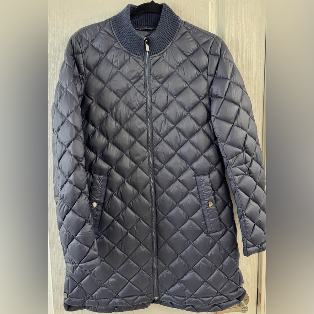 French Connection Navy Ultra Lightweight Down Coat, Small size